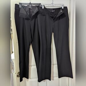 TWO pairs Women's/Juniors Sz13 Black Dress Pants